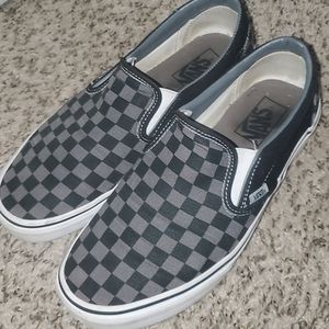 Vans Checkerd Grey & Black